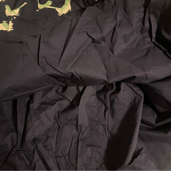 Anthropologie Porridge Navy Blue/green With Pockets Sing Sweetly Bird Dress Sz 0 - Picture 10 of 12